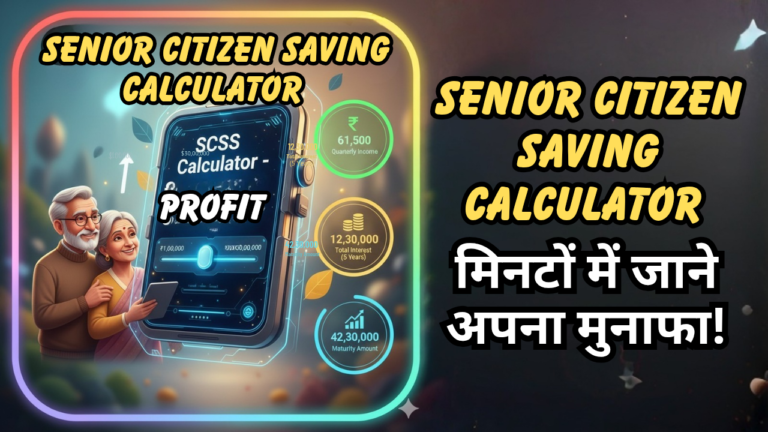सीनियर सिटीजन सेविंग्स स्कीम कैलकुलेटर (SCSS) 2025: रिटायरमेंट के बाद “पेंशन वाली खुशी” का असली राज!