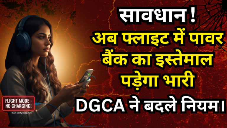 सावधान! अब फ्लाइट में पावर बैंक का इस्तेमाल पड़ेगा भारी, DGCA ने बदले नियम।