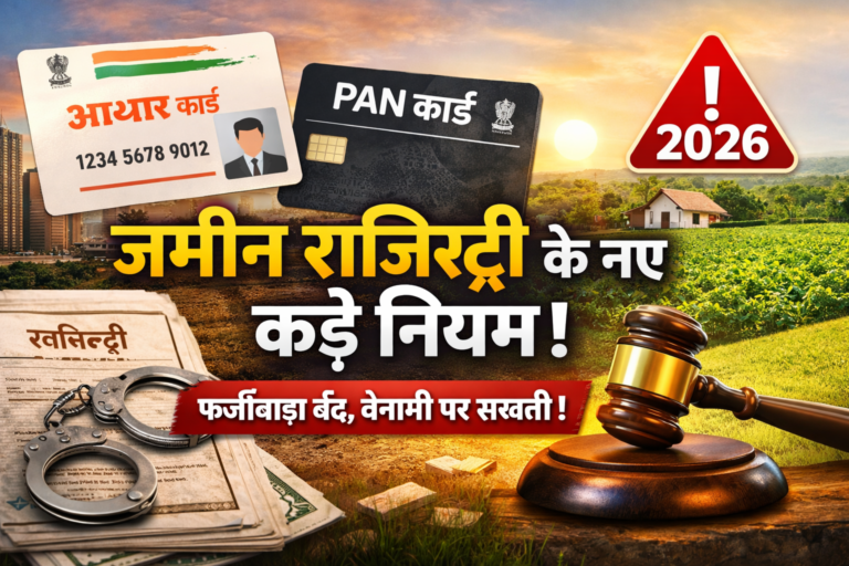 2026 में जमीन रजिस्ट्री के नए नियम: आधार, फेस ऑथेंटिकेशन और डिजिटल सुरक्षा के साथ पूरी गाइड